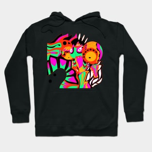 bright armored astronaut ecopop Hoodie